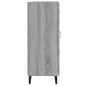 vidaXL Aparador de madera contrachapada gris Sonoma 69,5x34x90 cm