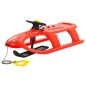 vidaXL Trineo con volante polipropileno rojo 102,5x40x23 cm vidaXL Trineo con volante polipropileno rojo 102,5x40x23 cm