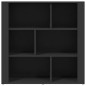 vidaXL Aparador de madera contrachapada negro 80x30x80 cm vidaXL Aparador de madera contrachapada negro 80x30x80 cm