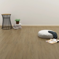 vidaXL Lamas de suelo PVC autoadhesivas 4,46 m² 3 mm marrón natural 