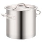 vidaXL Juego de ollas 3 piezas de acero inoxidable 50/21/6 L vidaXL Juego de ollas 3 piezas de acero inoxidable 50/21/6 L