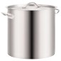vidaXL Juego de ollas 3 piezas de acero inoxidable 50/21/6 L vidaXL Juego de ollas 3 piezas de acero inoxidable 50/21/6 L