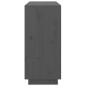 vidaXL Aparador de madera maciza de pino gris 111x34x75 cm vidaXL Aparador de madera maciza de pino gris 111x34x75 cm