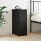vidaXL Mesita de noche madera de ingeniería negro 32x42x80 cm vidaXL Mesita de noche madera de ingeniería negro 32x42x80 cm