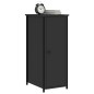 vidaXL Mesita de noche madera de ingeniería negro 32x42x80 cm vidaXL Mesita de noche madera de ingeniería negro 32x42x80 cm