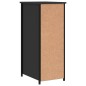 vidaXL Mesita de noche madera de ingeniería negro 32x42x80 cm vidaXL Mesita de noche madera de ingeniería negro 32x42x80 cm