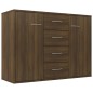 vidaXL Aparador madera contrachapada roble marrón 88x30x65 cm vidaXL Aparador madera contrachapada roble marrón 88x30x65 cm