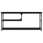 vidaXL Mueble de TV madera contrachapada y acero negro 103x38x46,5 cm vidaXL Mueble de TV madera contrachapada y acero negro 103x38x46,5 cm