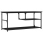 vidaXL Mueble de TV madera contrachapada y acero negro 103x38x46,5 cm vidaXL Mueble de TV madera contrachapada y acero negro 103x38x46,5 cm