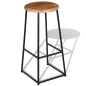 vidaXL Taburetes de cocina 2 unidades madera de teca maciza vidaXL Taburetes de cocina 2 unidades madera de teca maciza