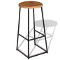 vidaXL Taburetes de cocina 2 unidades madera de teca maciza vidaXL Taburetes de cocina 2 unidades madera de teca maciza