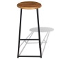 vidaXL Taburetes de cocina 2 unidades madera de teca maciza vidaXL Taburetes de cocina 2 unidades madera de teca maciza
