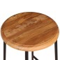 vidaXL Taburetes de cocina 2 unidades madera de teca maciza vidaXL Taburetes de cocina 2 unidades madera de teca maciza