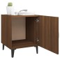 vidaXL Mesita de noche madera contrachapada color roble marrón vidaXL Mesita de noche madera contrachapada color roble marrón