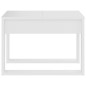 vidaXL Mesa auxiliar de madera contrachapada blanco 50x50x35 cm vidaXL Mesa auxiliar de madera contrachapada blanco 50x50x35 cm