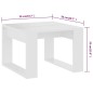 vidaXL Mesa auxiliar de madera contrachapada blanco 50x50x35 cm vidaXL Mesa auxiliar de madera contrachapada blanco 50x50x35 cm
