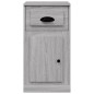 vidaXL Armario auxiliar y cajón madera contrachapada gris 40x50x75 cm vidaXL Armario auxiliar y cajón madera contrachapada gris 40x50x75 cm