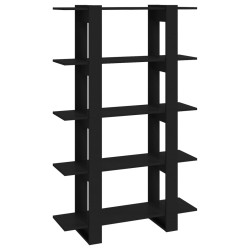 vidaXL Estantería/divisor de espacios negro 100x30x160 cm