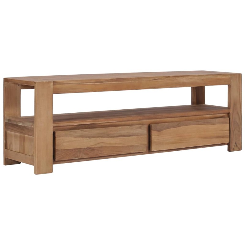 vidaXL Mueble para TV de teca maciza 120x30x40 cm