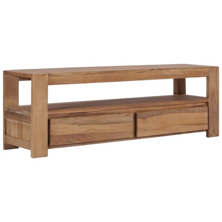 vidaXL Mueble para TV de teca maciza 120x30x40 cm