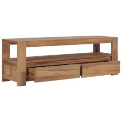 vidaXL Mueble para TV de teca maciza 120x30x40 cm