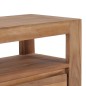 vidaXL Mueble para TV de teca maciza 120x30x40 cm