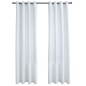 vidaXL Cortinas opacas anillas de metal 2 pzas blanco crudo 140x225 cm vidaXL Cortinas opacas anillas de metal 2 pzas blanco crudo 140x225 cm