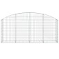 vidaXL Cesta de gaviones forma arco hierro galvanizado 200x30x80/100cm vidaXL Cesta de gaviones forma arco hierro galvanizado 200x30x80/100cm