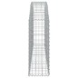 vidaXL Cesta de gaviones forma arco hierro galvanizado 200x30x80/100cm vidaXL Cesta de gaviones forma arco hierro galvanizado 200x30x80/100cm