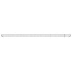 vidaXL Cerca de alambre con pinchos de anclaje gris antracita 1x25 m