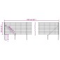vidaXL Cerca de alambre con pinchos de anclaje gris antracita 1x25 m vidaXL Cerca de alambre con pinchos de anclaje gris antracita 1x25 m