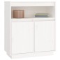 vidaXL Aparador de madera maciza de pino blanco 70x34x80 cm
