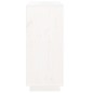 vidaXL Aparador de madera maciza de pino blanco 70x34x80 cm