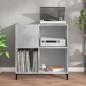 vidaXL Mueble discos madera contrachapada gris hormigón 84,5x38x89 cm vidaXL Mueble discos madera contrachapada gris hormigón 84,5x38x89 cm