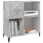 vidaXL Mueble discos madera contrachapada gris hormigón 84,5x38x89 cm vidaXL Mueble discos madera contrachapada gris hormigón 84,5x38x89 cm