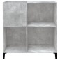 vidaXL Mueble discos madera contrachapada gris hormigón 84,5x38x89 cm vidaXL Mueble discos madera contrachapada gris hormigón 84,5x38x89 cm