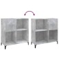 vidaXL Mueble discos madera contrachapada gris hormigón 84,5x38x89 cm vidaXL Mueble discos madera contrachapada gris hormigón 84,5x38x89 cm