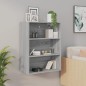 vidaXL Armario colgante de pared gris Sonoma 69,5x32,5x90 cm
