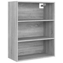 vidaXL Armario colgante de pared gris Sonoma 69,5x32,5x90 cm