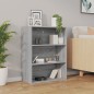 vidaXL Armario colgante de pared gris Sonoma 69,5x32,5x90 cm