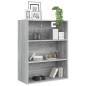 vidaXL Armario colgante de pared gris Sonoma 69,5x32,5x90 cm