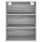 vidaXL Armario colgante de pared gris Sonoma 69,5x32,5x90 cm