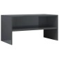 vidaXL Mueble de TV madera contrachapada gris brillante 80x40x40 cm vidaXL Mueble de TV madera contrachapada gris brillante 80x40x40 cm
