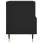 vidaXL Mesita de noche madera de ingeniería negro 40x35x47,5 cm vidaXL Mesita de noche madera de ingeniería negro 40x35x47,5 cm