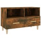 vidaXL Mueble para TV madera contrachapada roble ahumado 80x36x50 cm