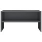 vidaXL Mueble de TV madera contrachapada gris brillante 80x40x40 cm vidaXL Mueble de TV madera contrachapada gris brillante 80x40x40 cm