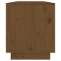 vidaXL Mueble de TV madera maciza de pino marrón miel 110,5x34x40 cm