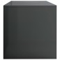 vidaXL Mueble de TV madera contrachapada gris brillante 80x40x40 cm vidaXL Mueble de TV madera contrachapada gris brillante 80x40x40 cm