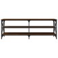 vidaXL Mueble para TV madera contrachapada marrón roble 140x40x50 cm vidaXL Mueble para TV madera contrachapada marrón roble 140x40x50 cm