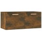 vidaXL Armario pared madera contrachapada roble ahumado 80x35x36,5 cm vidaXL Armario pared madera contrachapada roble ahumado 80x35x36,5 cm